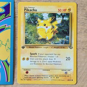 Pikachu Pokemon Card Vintage Jungle Set 60/64 1st Edition
